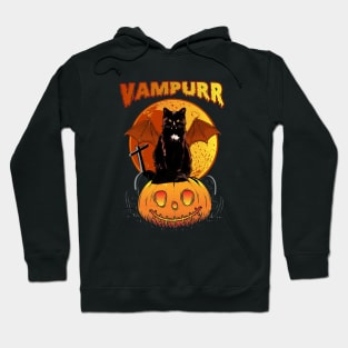 Vampurr Vampire Black Cat T-Shirt Halloween Tee Hoodie